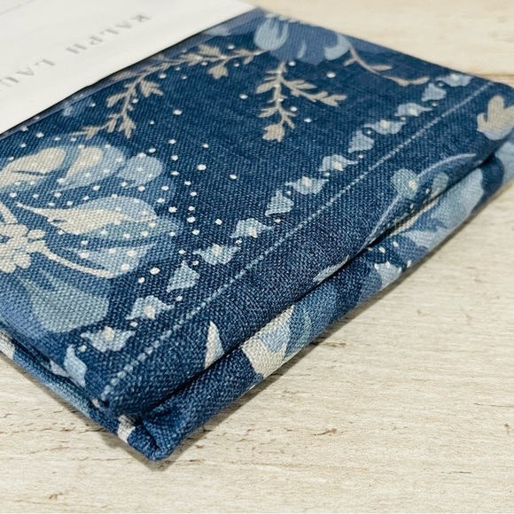 Ralph Lauren Skye King Pillow Sham 100% Cotton Denim Floral 20” X 36” NWT - Picture 6 of 10